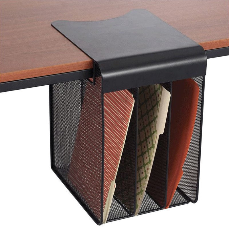 Casier-rangement-document-bureau-noir-avec-documents