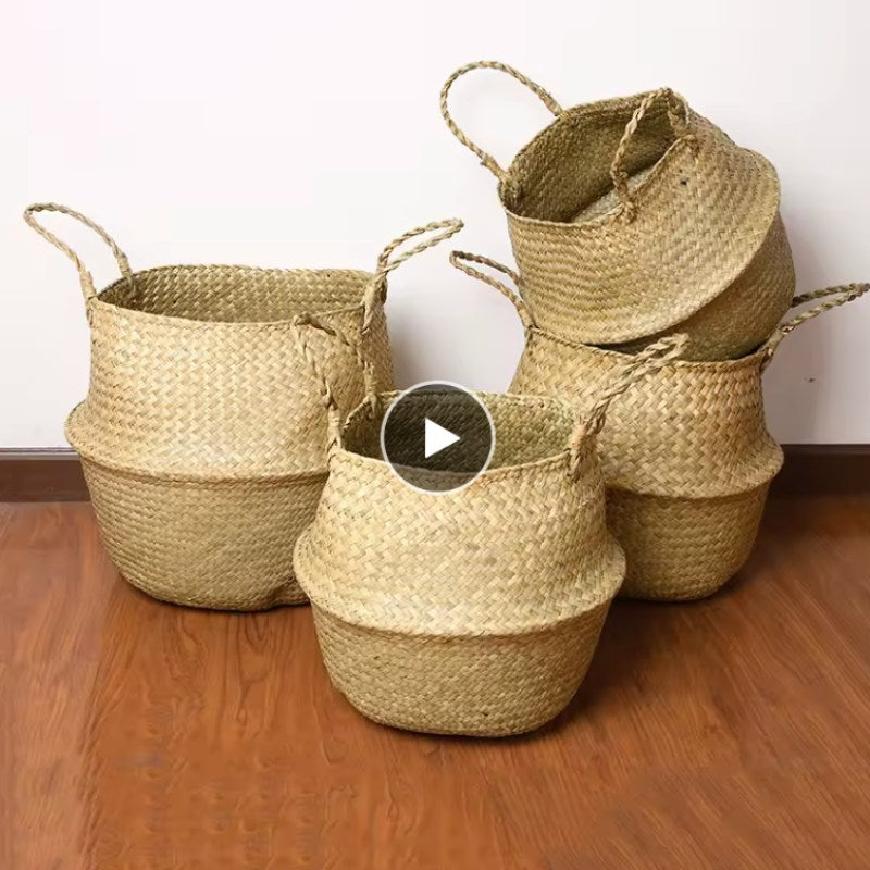 Grand-Panier-Rangement-Osier-plusieurs-paniers-vides