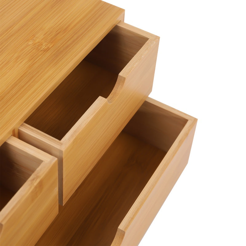 Organisateur-de-bureau-bambou-tiroir-gros-plan