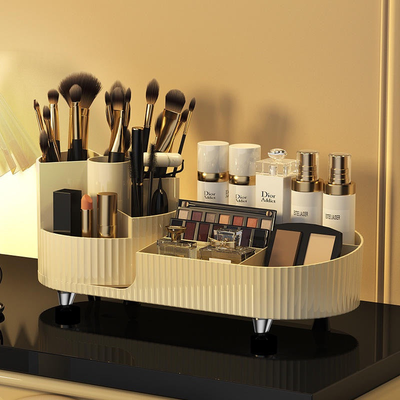 Organisateur-rangement-maquillage-beige-avec-maquillage-et-produits-soins