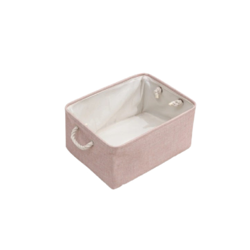 Panier-de-rangement-tissu-rose-taille-S-fond-blanc